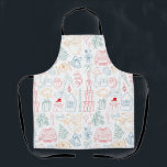 Cute Colorful Christmas Hand Drawn Doodle Pattern Schort<br><div class="desc">Cook, bake, and celebrate in festive style! This Cute Colorful Christmas Hand Drawn Doodle Pattern Apron brings holiday cheer straight to the kitchen. Covered in playful, hand-drawn Christmas doodles — from Christmas sweaters, feast, cocktails, gifts and ornaments to stars, mistletoe and tree — this bright and whimsical pattern adds a...</div>