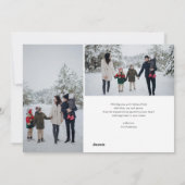 Cute Colorful Christmas Photo Feestdagenkaart (Achterkant)