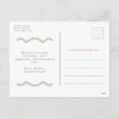 Cute Colorful Christmas Postcard Feestdagenkaart (Achterkant)