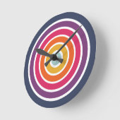 Cute Colorful Circles Pattern  Ronde Klok (Hoek)