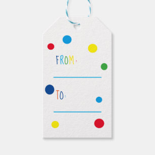 Cute Colorful Confetti Happy Birthday Cadeaulabel