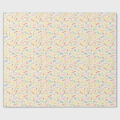 Cute Colorful Confetti Pattern Cadeaupapier (Vlak)