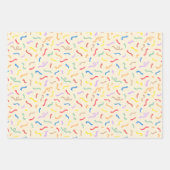 Cute Colorful Confetti Pattern Inpakpapier Vel (Voorkant 3)
