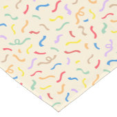 Cute Colorful Confetti Pattern Korte Tafelloper (Hoek)