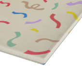 Cute Colorful Confetti Pattern Snijplank (Hoek)