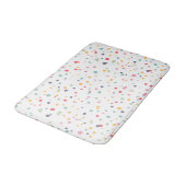 Cute Colorful Confetti Stippen Patroon Badmat (Gekanteld)