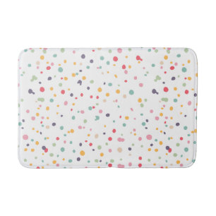 Cute Colorful Confetti Stippen Patroon Badmat