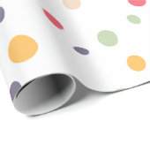 Cute Colorful Confetti Stippen Patroon Cadeaupapier (Rol Hoek)
