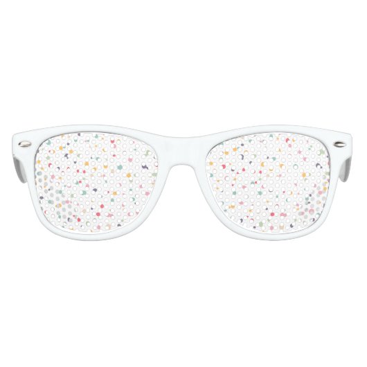 Cute Colorful Confetti Stippen Patroon Kinder Zonnebril (Voorkant)