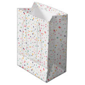 Cute Colorful Confetti Stippen Patroon Medium Cadeauzakje (Voorkant Gekanteld)