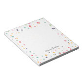 Cute Colorful Confetti Stippen Patroon Notitieblok (Schuin)