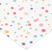 Cute Colorful Confetti Stippen Patroon Tafelkleed (Gekanteld)