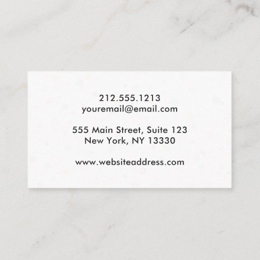 Cute Colorful Confetti Stippen Patroon Visitekaartje (Achterkant)