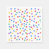 Cute Colorful Confetti Stippen Servet (Voorkant)
