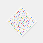 Cute Colorful Confetti Stippen Servet (Hoek)
