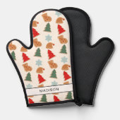 Cute Colorful Cookies Pattern Christmas Ovenwant (Voorkant / Achterkant)