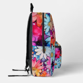 Cute Colorful Daisy Flowers Bedrukte Rugzak (Links)