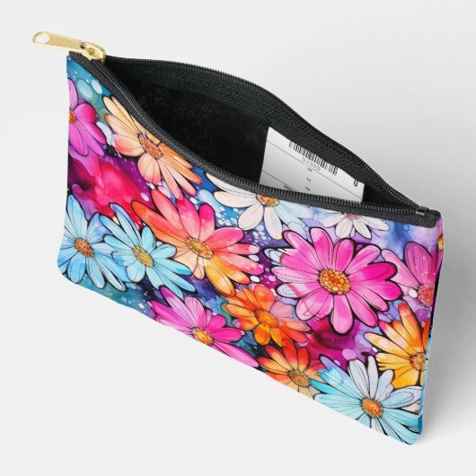 Cute Colorful Daisy Flowers Etui (Open)