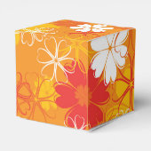 Cute Colorful Daisy Illustration Floral Pattern Bedankdoosjes (Achterkant)