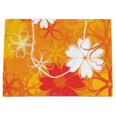 Cute Colorful Daisy Illustration Floral Pattern Groot Cadeauzakje (Voorkant)