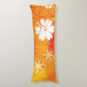 Cute Colorful Daisy Illustration Floral Pattern Lichaamskussen (Voorkant Verticaal)