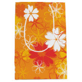 Cute Colorful Daisy Illustration Floral Pattern Medium Cadeauzakje (Voorkant)