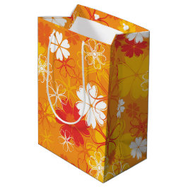 Cute Colorful Daisy Illustration Floral Pattern Medium Cadeauzakje