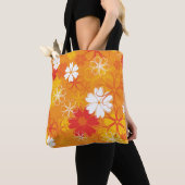 Cute Colorful Daisy Illustration Floral Pattern Tote Bag (Dichtbij)