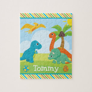 Cute Colorful Dinosaur Friends Kinder Legpuzzel