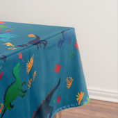 Cute Colorful Dinosaurs Pattern Tafelkleed (Voorbeeld)