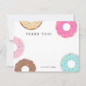 Cute Colorful Donut Bedankt kaarten (Voorkant)
