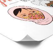 Cute Colorful Draag maskers Spread Love Not Virus Poster (Hoek)