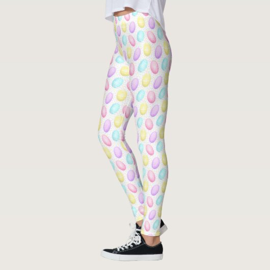 Cute Colorful Easter Egg Pattern Leggings (Links)
