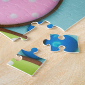Cute Colorful Easter Holiday Cookies Bunny Chick Legpuzzel (Zijkant)