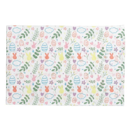 Cute Colorful Easter Kussensloop (Achterkant)