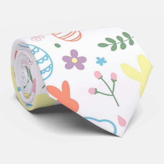 Cute Colorful Easter Stropdas (Opgerold)