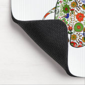 Cute Colorful Floral Baby Elephant Muismat (Hoek)