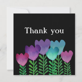 Cute Colorful Floral Bedankkaart