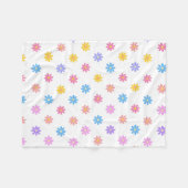 Cute Colorful Floral Fleece Deken (Voorkant (Horizontaal))