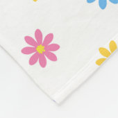 Cute Colorful Floral Fleece Deken (Hoek)