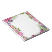 Cute Colorful Floral Notepad Notitieblok (Schuin)