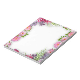 Cute Colorful Floral Notepad Notitieblok