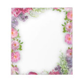 Cute Colorful Floral Notepad Notitieblok (Voorkant)