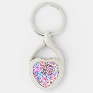 Cute colorful floral Patronen Hoesje-Mate iPhone c Sleutelhanger