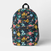 Cute Colorful Floral Pattern Bedrukte Rugzak (Voorkant)
