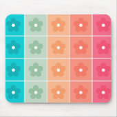 Cute Colorful Floral Pattern Muismat (Voorkant)