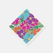 Cute Colorful Floral Pattern Servetten (Hoek)