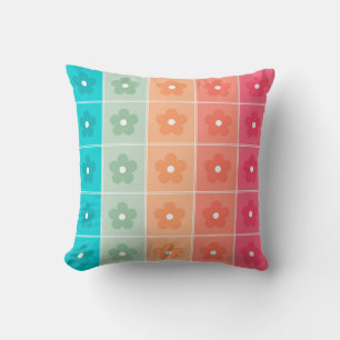 Cute Colorful Floral Pattern Sierkussen
