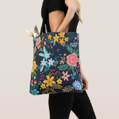 Cute Colorful Floral Pattern Tote Bag (Dichtbij)