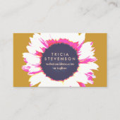 Cute Colorful Floral SunFlower Visitekaartje (Voorkant)